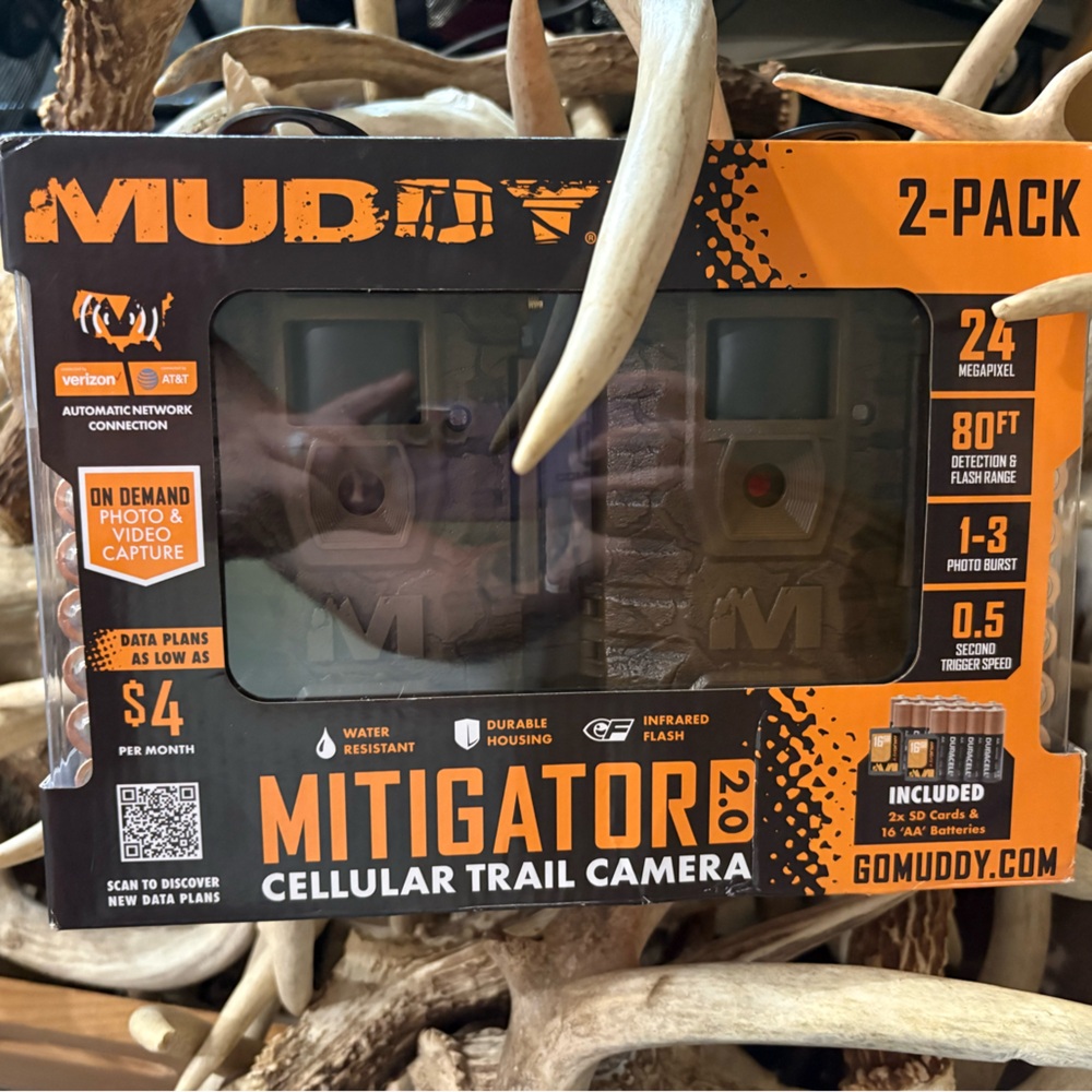 Mudd Mitigator 2.0 Cellular Trail Camera - Black/Orange (2-Pack)